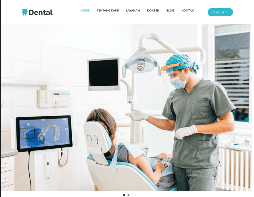 Jasa pembuatan website Dental / Klinik Gigi