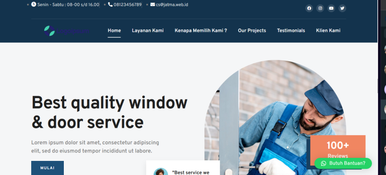 Landing Page kontruksi